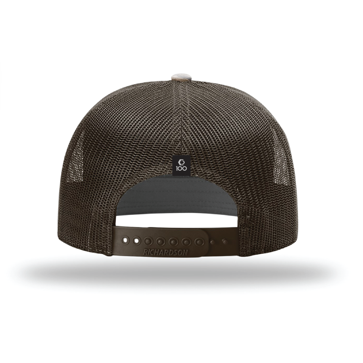 GRP 7-Panel Brown Camo Trucker Hat