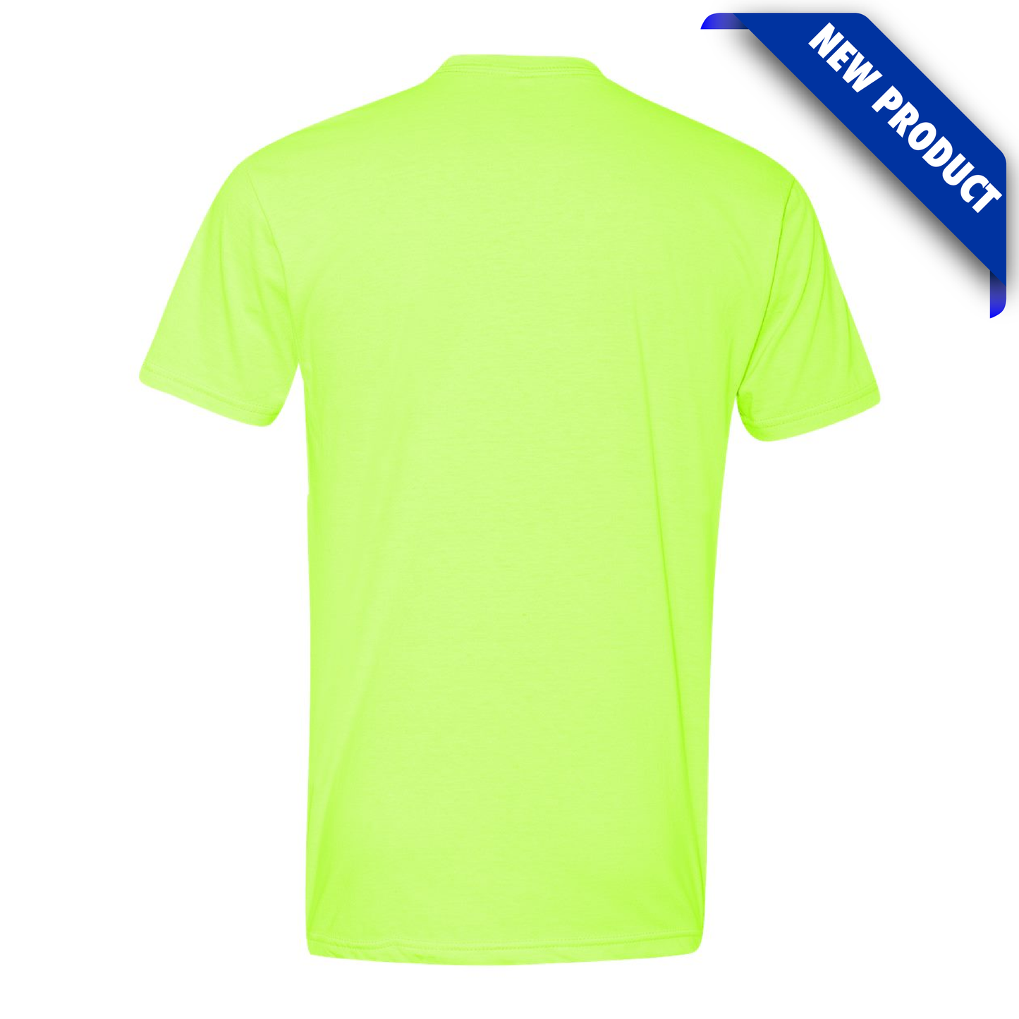 BSL Unisex CVC Crewneck Neon Yellow T-Shirt