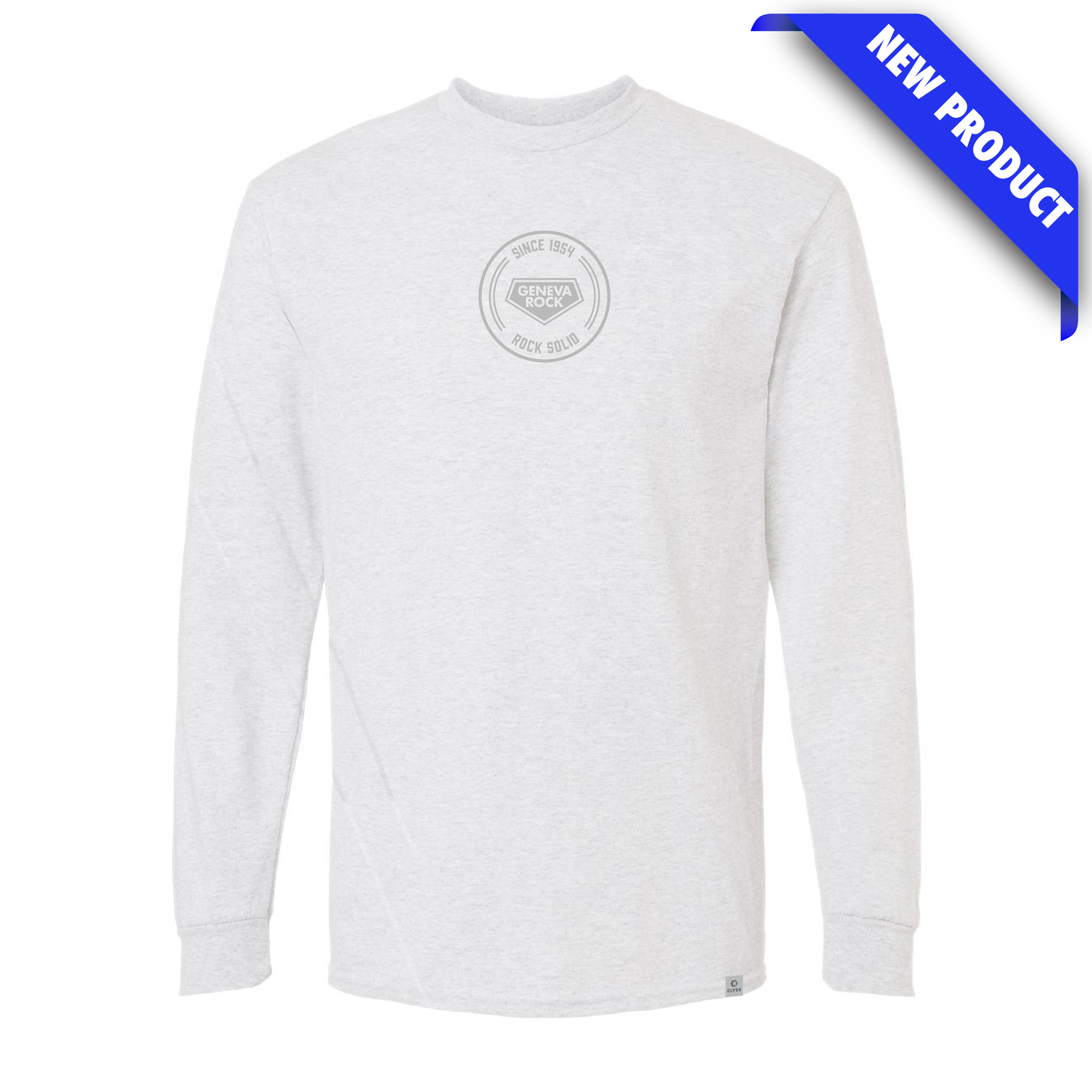 GRP Adult Ash Grey Unisex Crewneck Long-Sleeve Tee