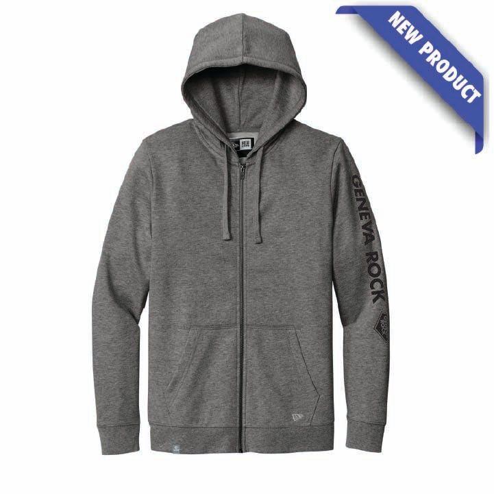GRP New Era Unisex Heather Gray Full-Zip Fleece Hoodie