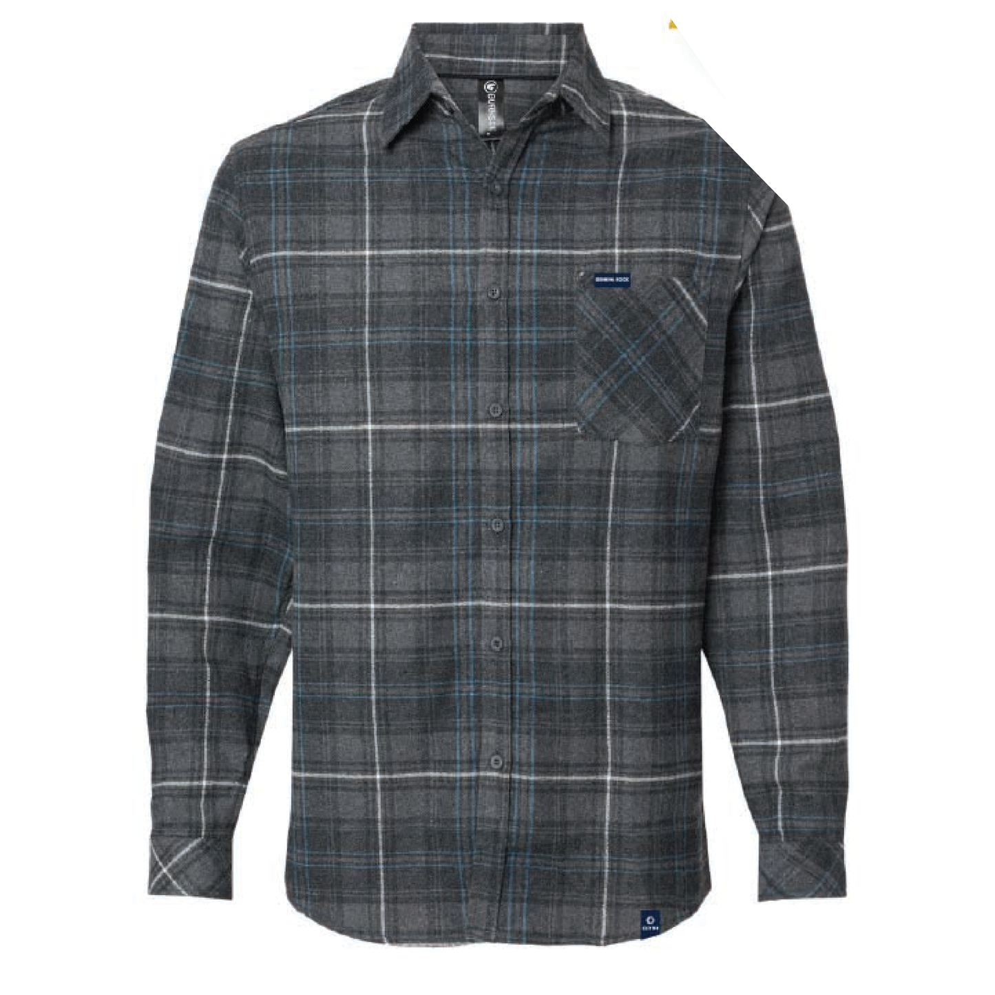 GRP Blue & Gray Open Pocket Flannel Shirt