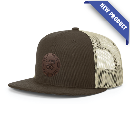 CCI 100 Year Patch Wool Blend Flat Bill Trucker Snapback Cap