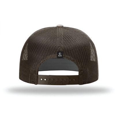 GRP 7-Panel Brown Camo Trucker Hat