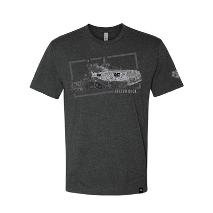 GRP Unisex Charcoal Gray Asphalt Paver Crewneck T-Shirt