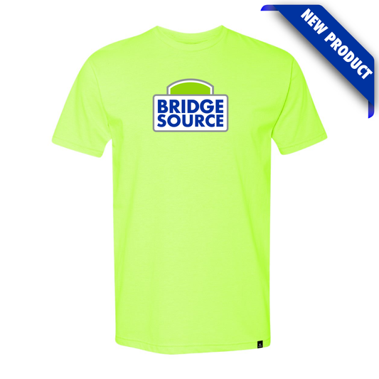 BSL Unisex CVC Crewneck Neon Yellow T-Shirt