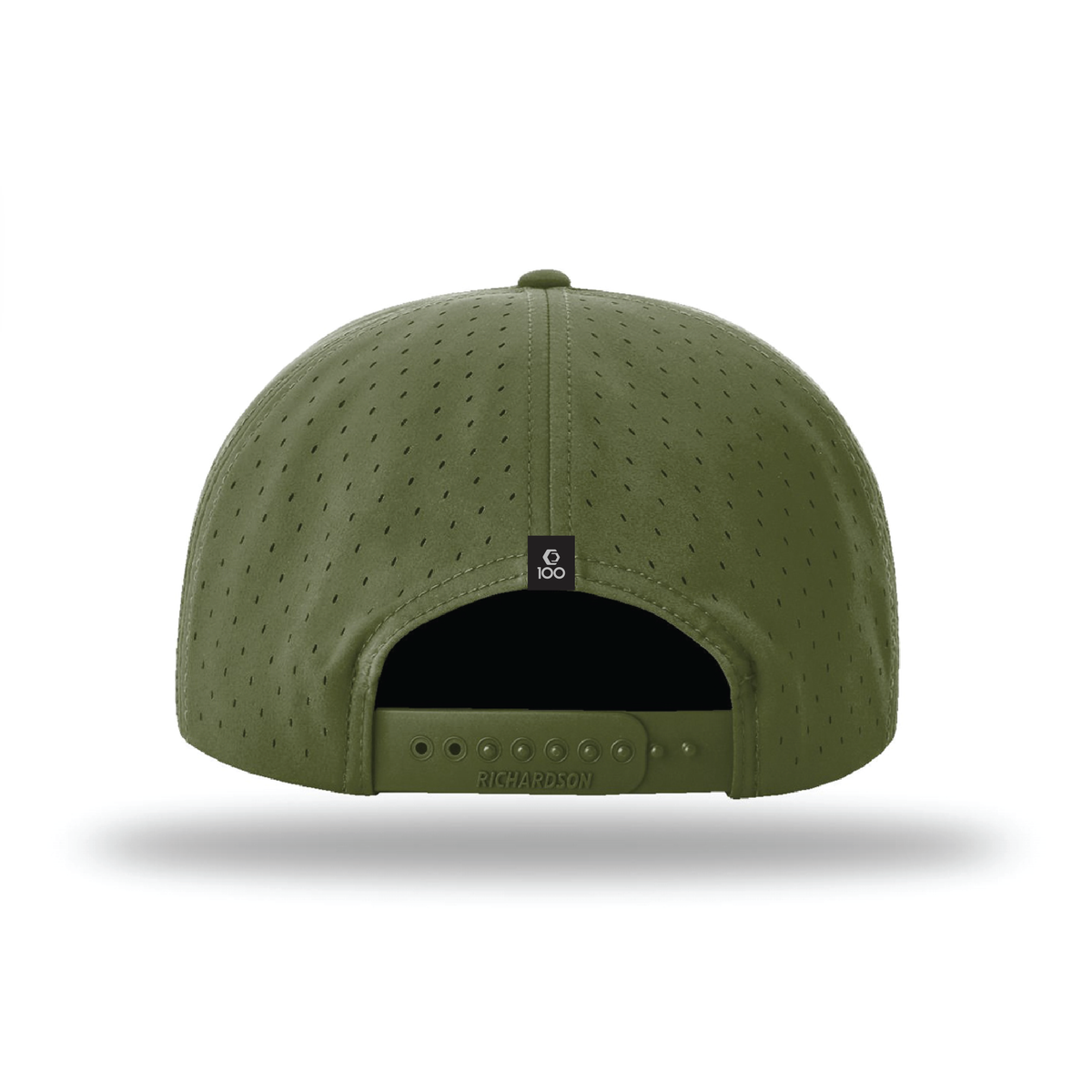 GRP Moss Green 7-Panel Flat Bill Hat