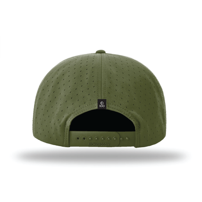 GRP Moss Green 7-Panel Flat Bill Hat