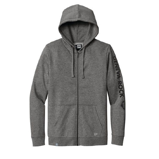 GRP New Era Unisex Heather Gray Full-Zip Fleece Hoodie