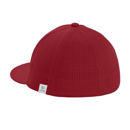 SCR Sport-Tek Pro-Cut Stretch-Tek Red Cap