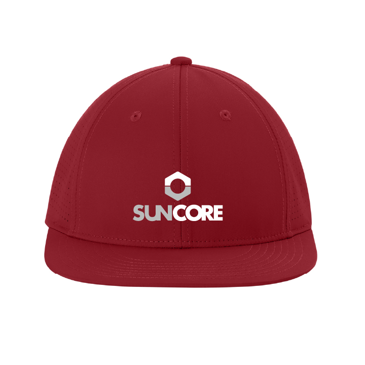 SCR Sport-Tek Pro-Cut Stretch-Tek Red Cap