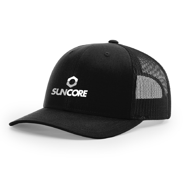 SCR 112 Black Trucker Hat