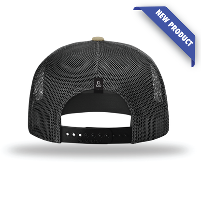 SPC Richardson Wool Blend Flat Bill Trucker Snapback Cap in Khaki