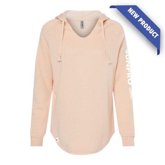 SPC Women's Blush California Wave Wash Lightweight Hoodie