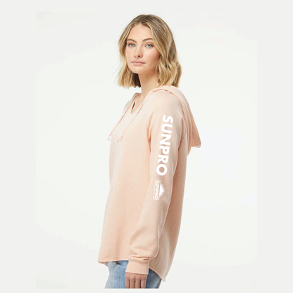SPC Women's Blush California Wave Wash Lightweight Hoodie