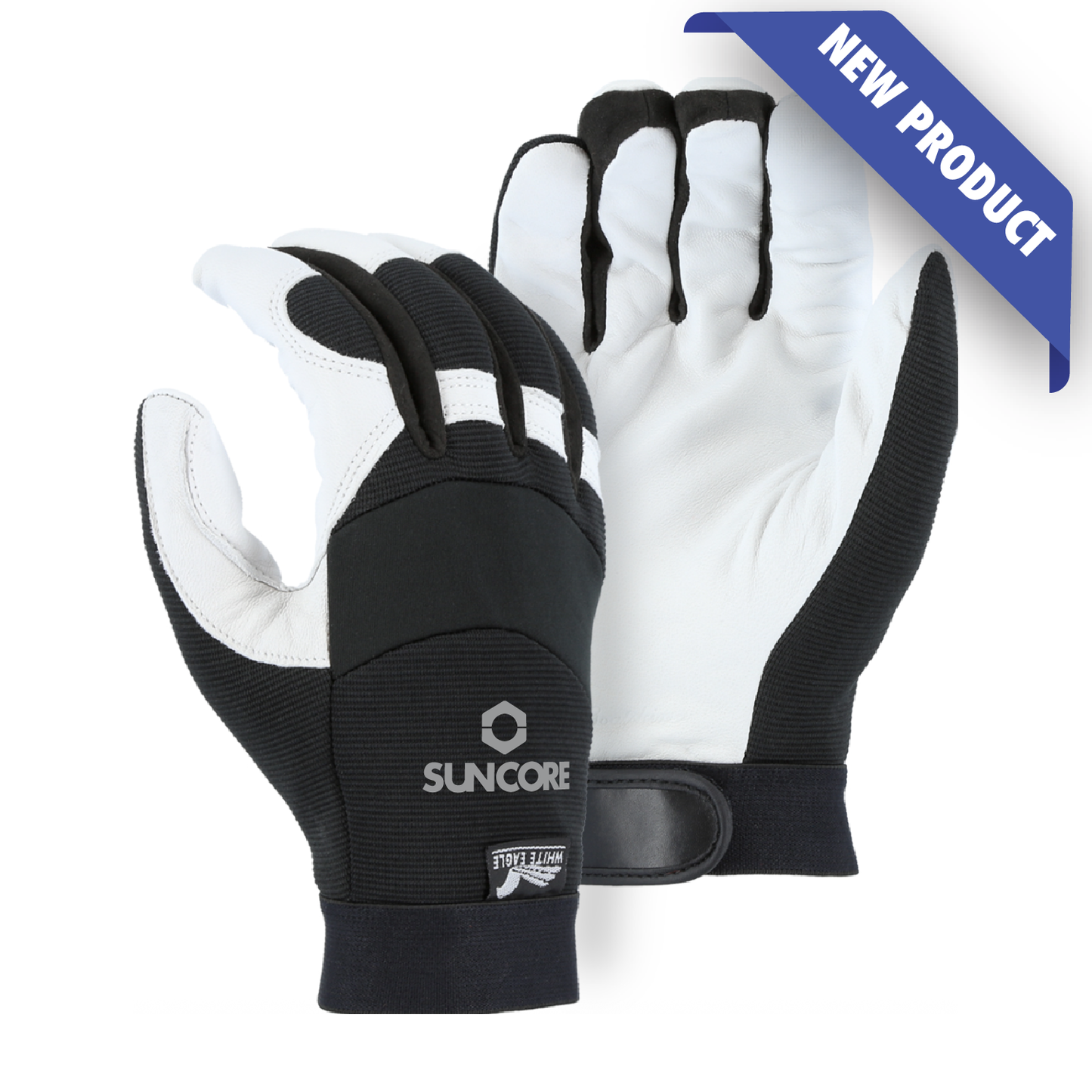 SCR White Goat Knit Back Thinsulate Gloves