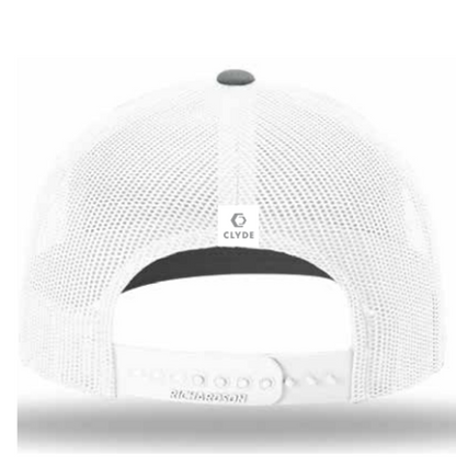 GRP Youth Gray/White Woven Patch Trucker Hat